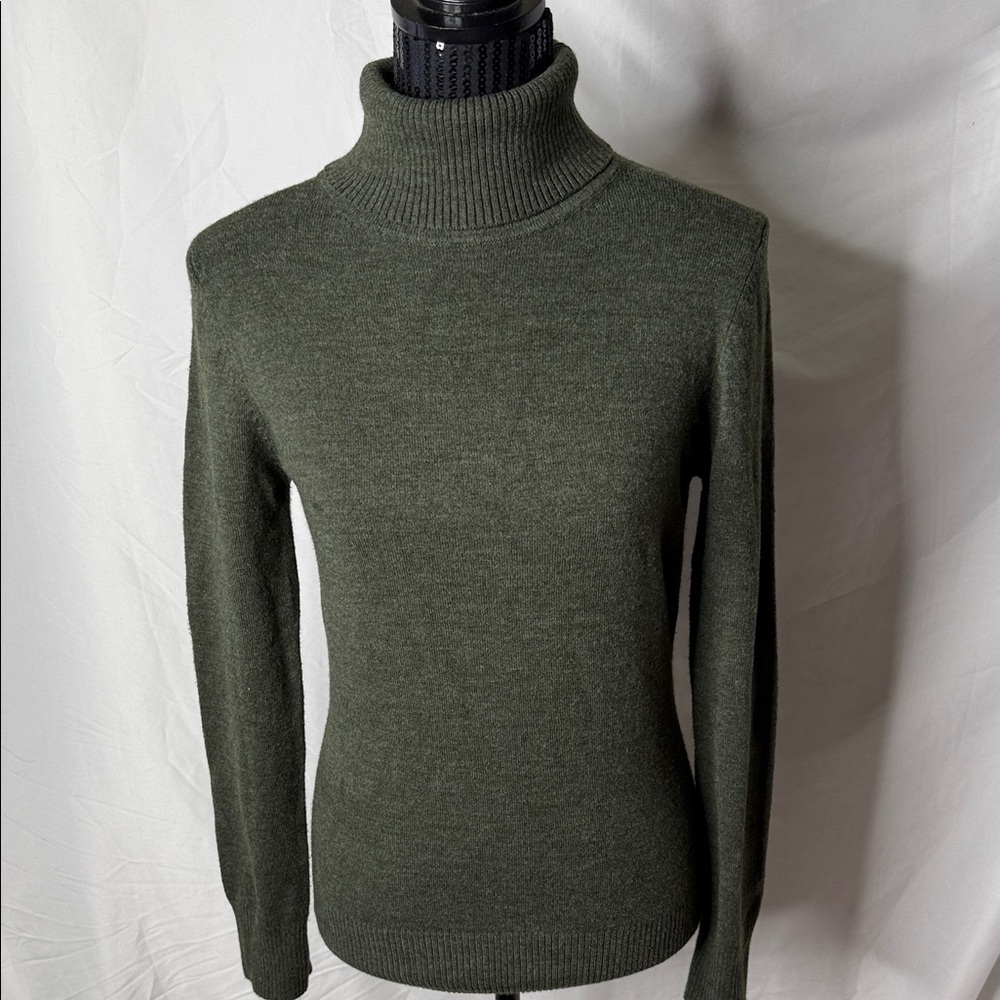 French Connection Olive Turtleneck Sweater